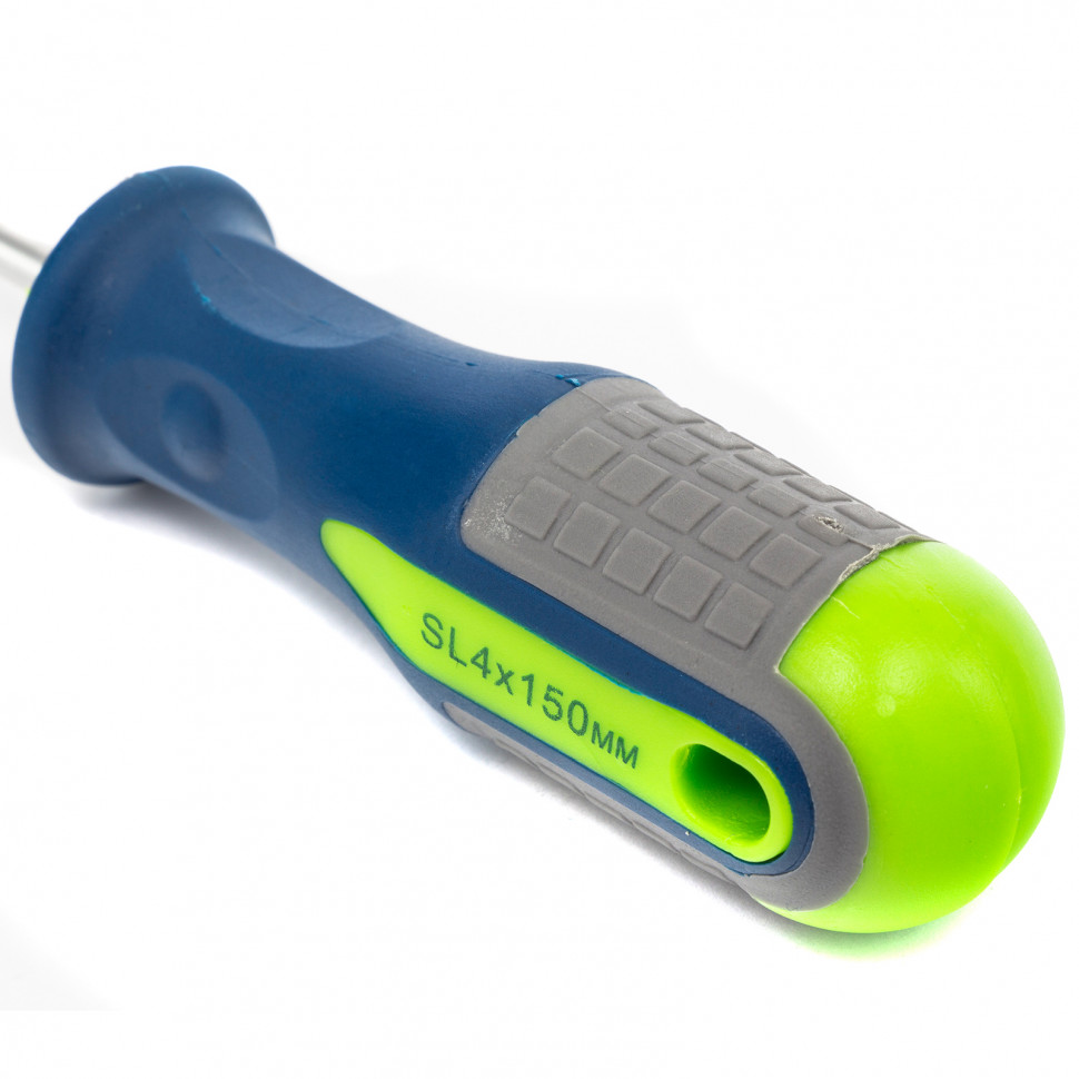 Отвертка, SL4 х 150 мм, CrV, трехкомпонентная рукоятка Сибртех (11825)