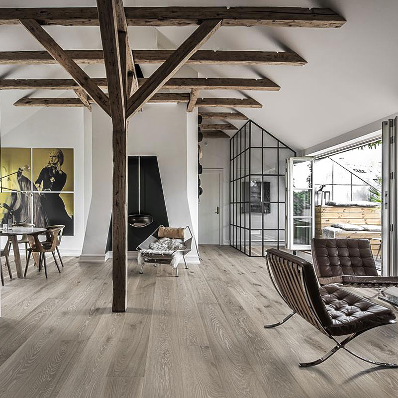 Паркетная доска Kahrs Original Коллекция Новая Классика Дуб Новая Классика Серый матовый лак однополосный ORIGINAL OAK GRAY 1S