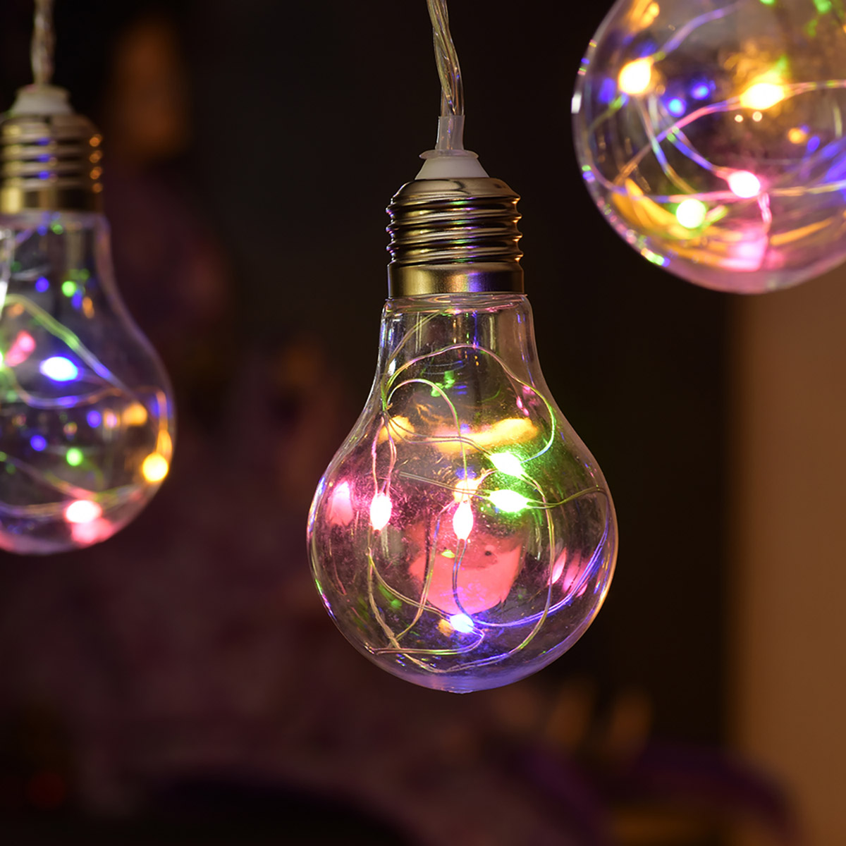 Электрогирлянда "ретро лампы" 1,8 м, 10 ламп, 8 реж., с пультом и блоком питания (1/20) "vegas"