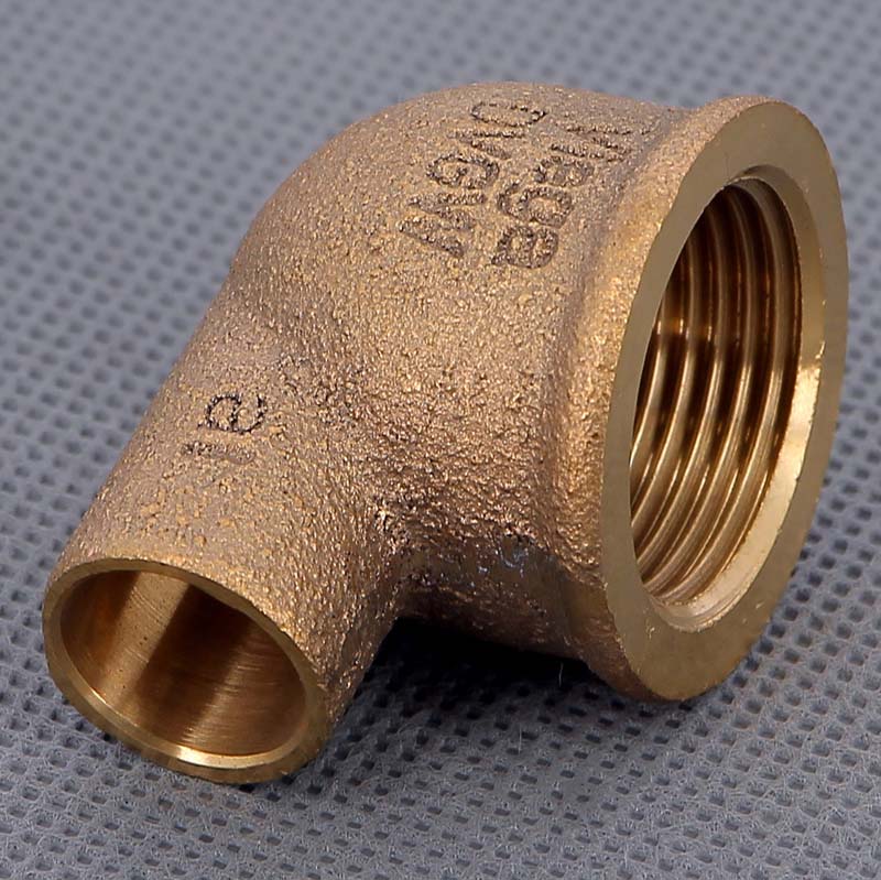 Угол 90° переходной пайка - ВР 15 x 3/4" VIEGA бронза