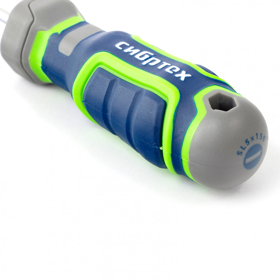 Отвертка SL5 х 150 мм, CrV, четырехкомпонентная рукоятка Сибртех (12265)