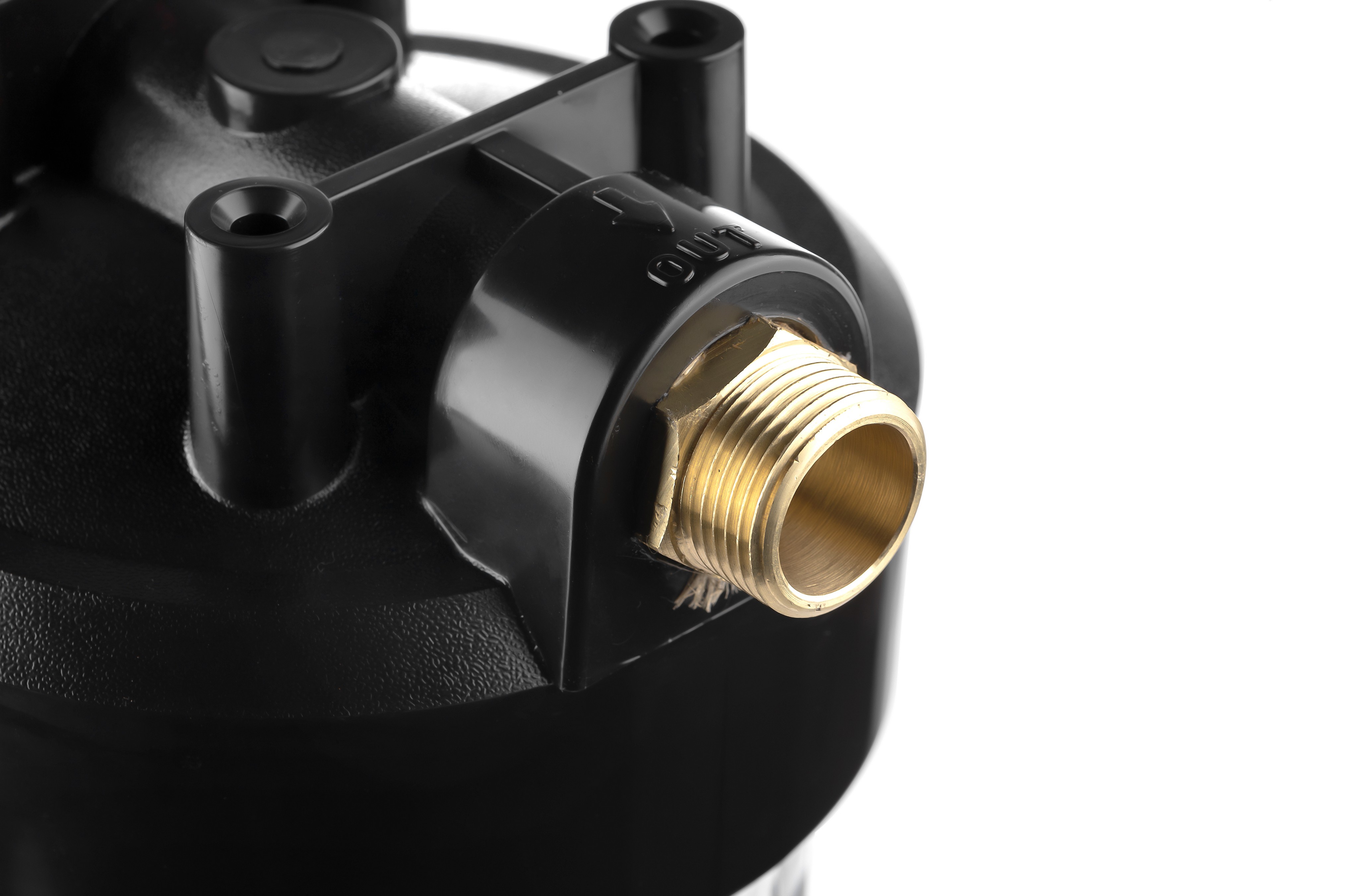 Корпус ГЕЙЗЕР 1" под картридж 20" Big Blue прозрачный для холодной воды, лат. ниппели