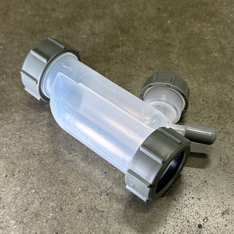 Сифон McALPINE трубный S-образный без выпуска для слива конденсата с дополнительным отводом Ду=17мм