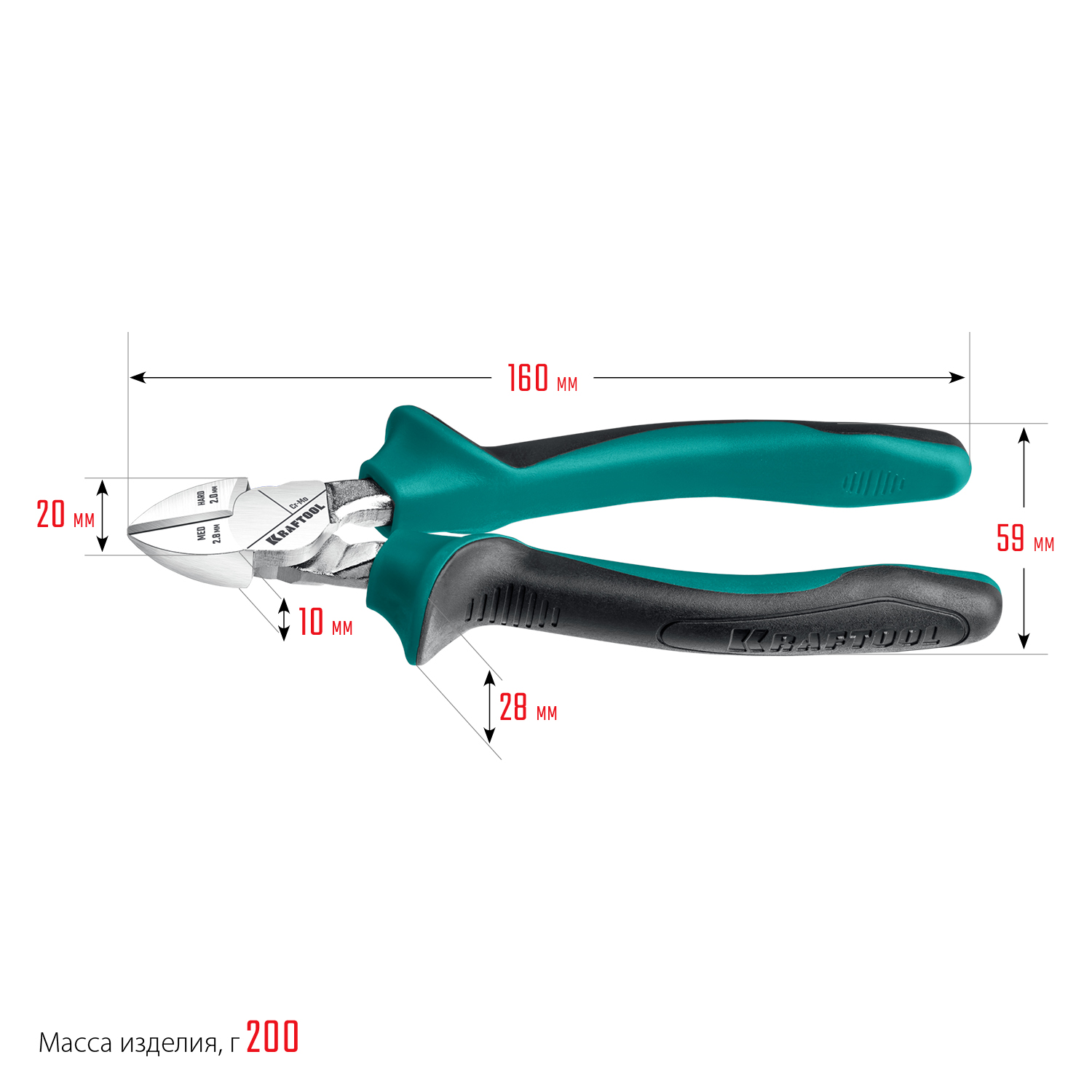 KRAFTOOL 160 мм, бокорезы (22011-5-16)
