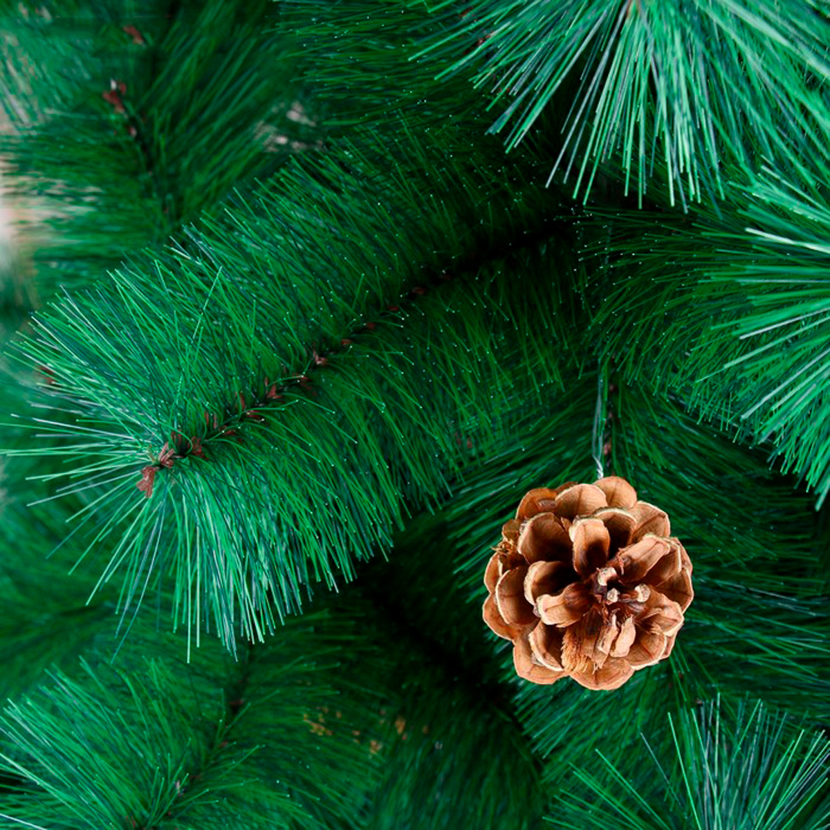 Кедр декор. с шишками 240 см, 510 веток (зеленый) "зимнее волшебство" 701411