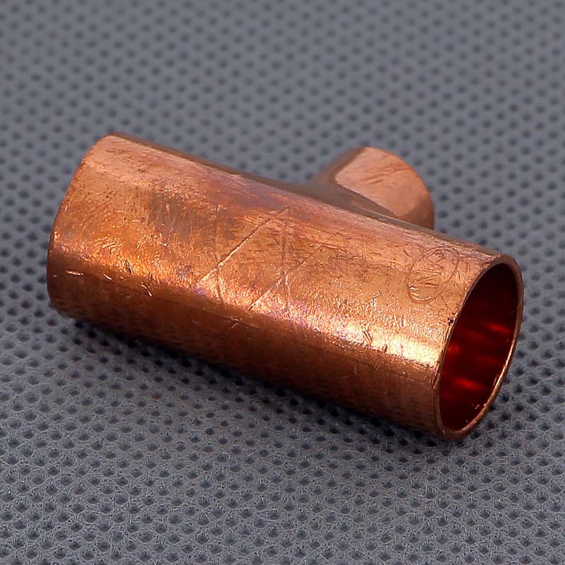 Тройник переходной под пайку 15 х 10 х 15 мм VIEGA медный