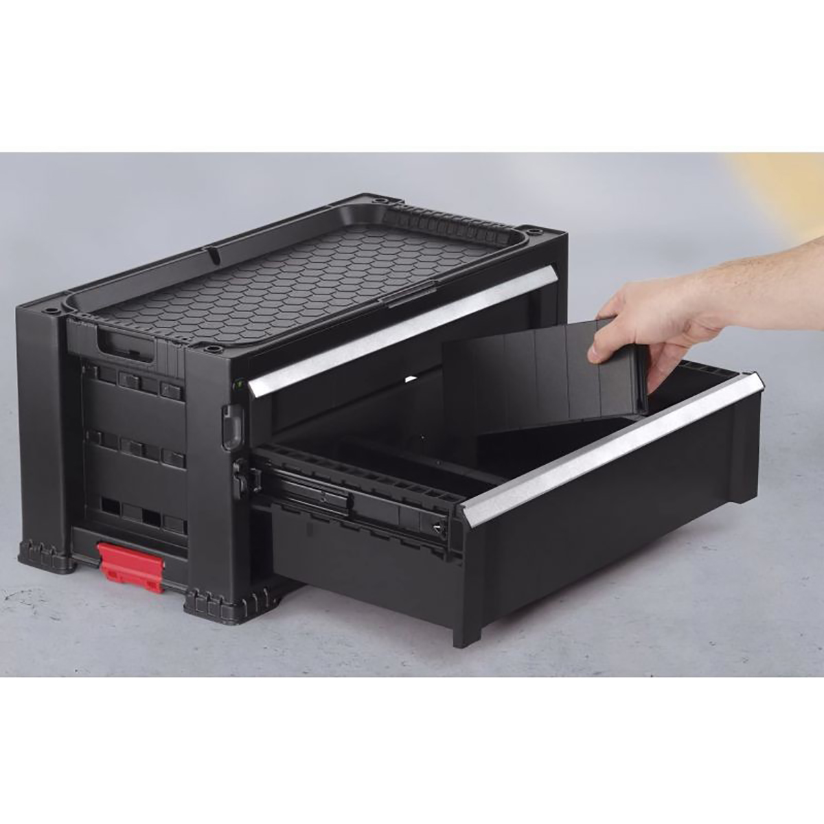 Органайзер для инструмента "drawers tool chest" 56*28*26 см, 2 выдвижн. ящика (черный) "keter"