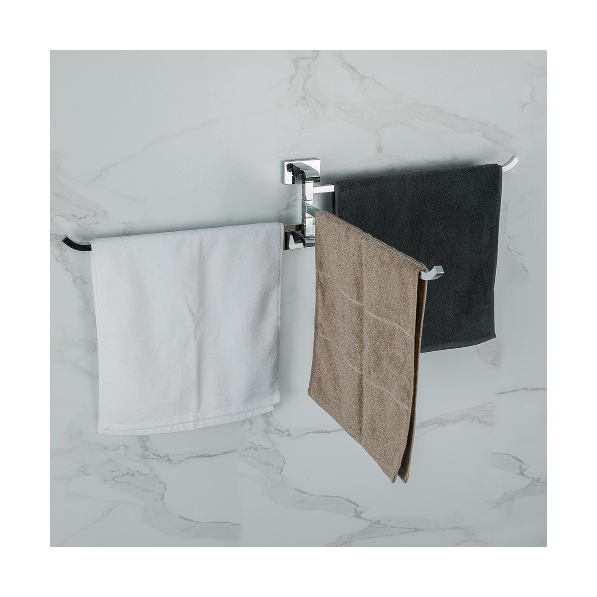 Полотенцедержатель поворотный тройной g0713, хром (1/10) "gappo"