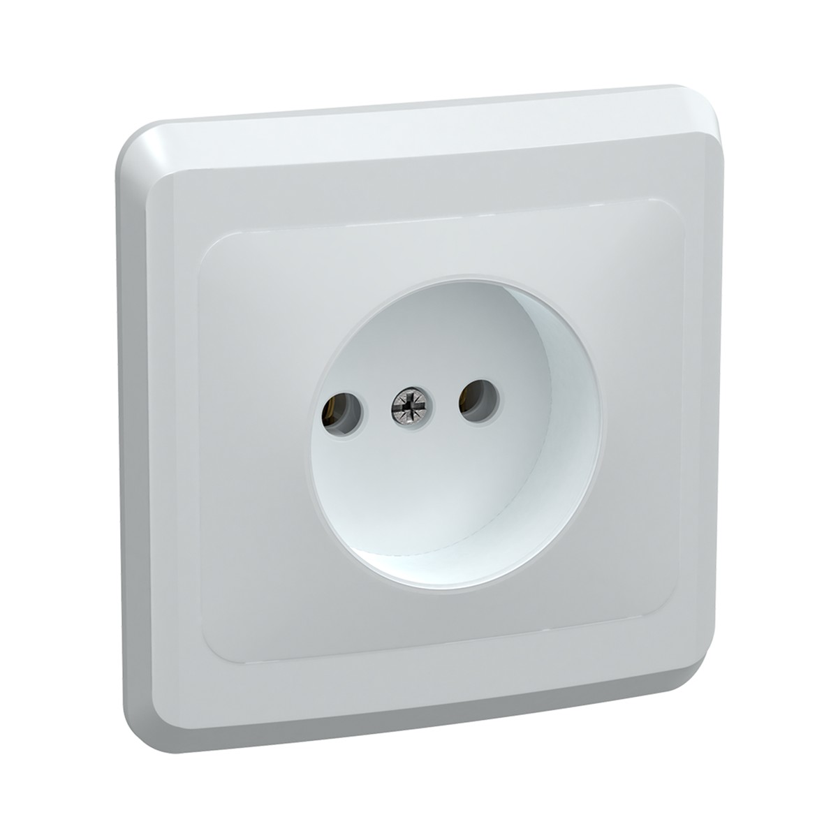 Розетка "вега" 1 местн. рс10-2-вб, 10а, белый (1/50/200) "iek"