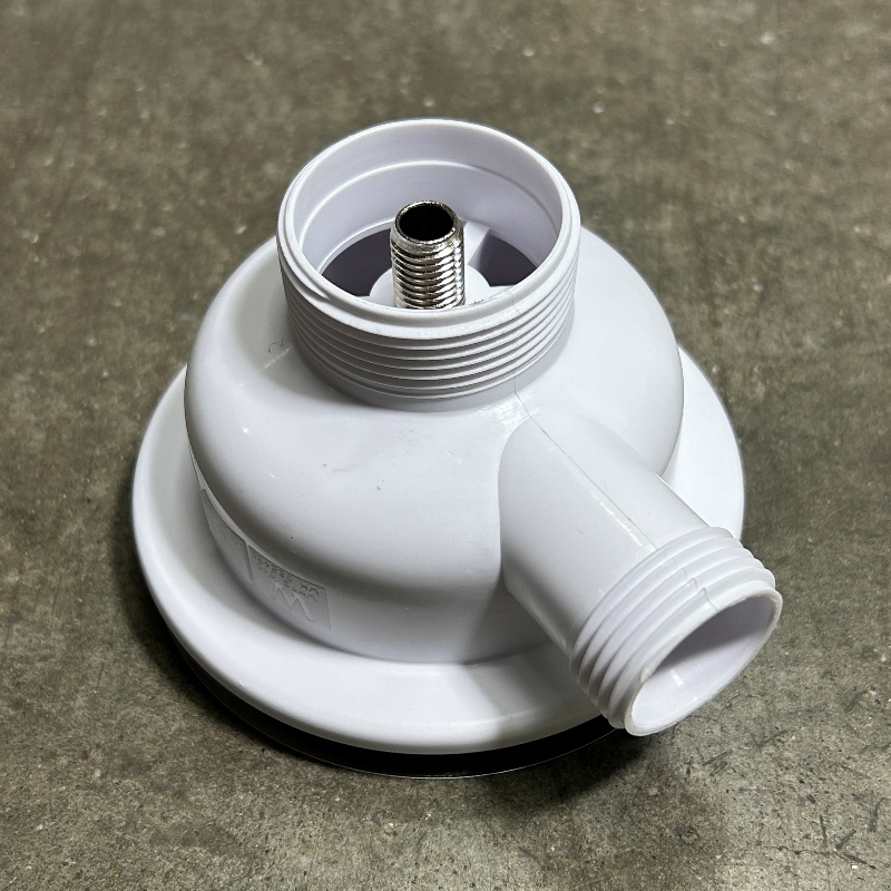 Слив-перелив McALPINE для раковины L=235 х 25 мм, 113 мм реш. (металл), выход 1 1/2", хром