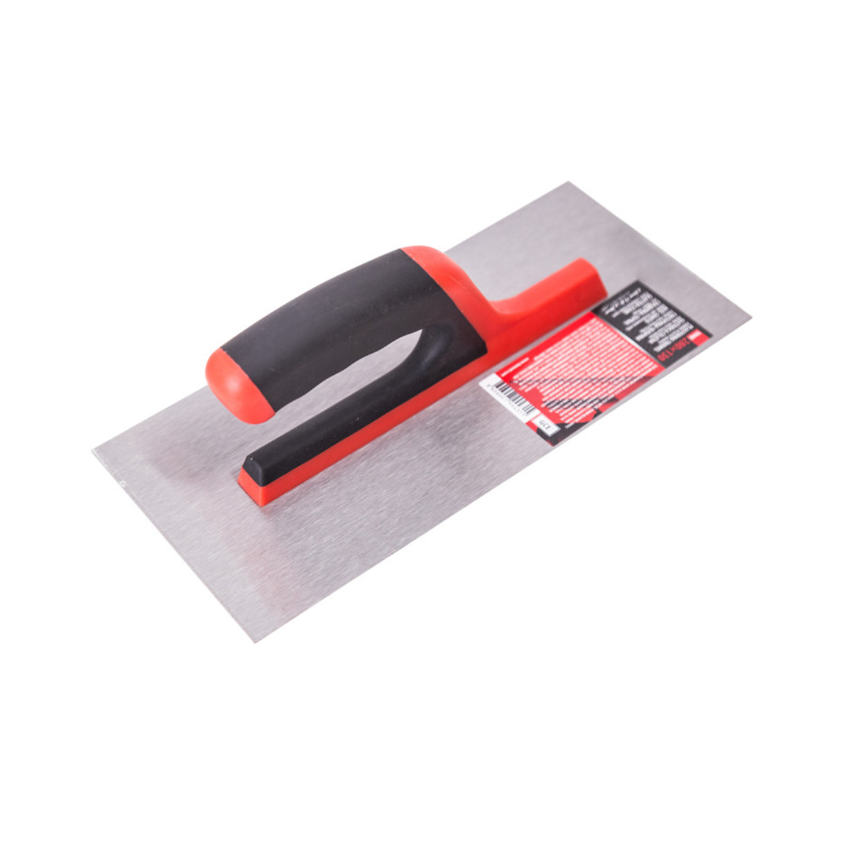 Гладилка прямая стальная 280 x 130 мм эргономичная обрезин. пвх ручка (1/12/60) "beorol"