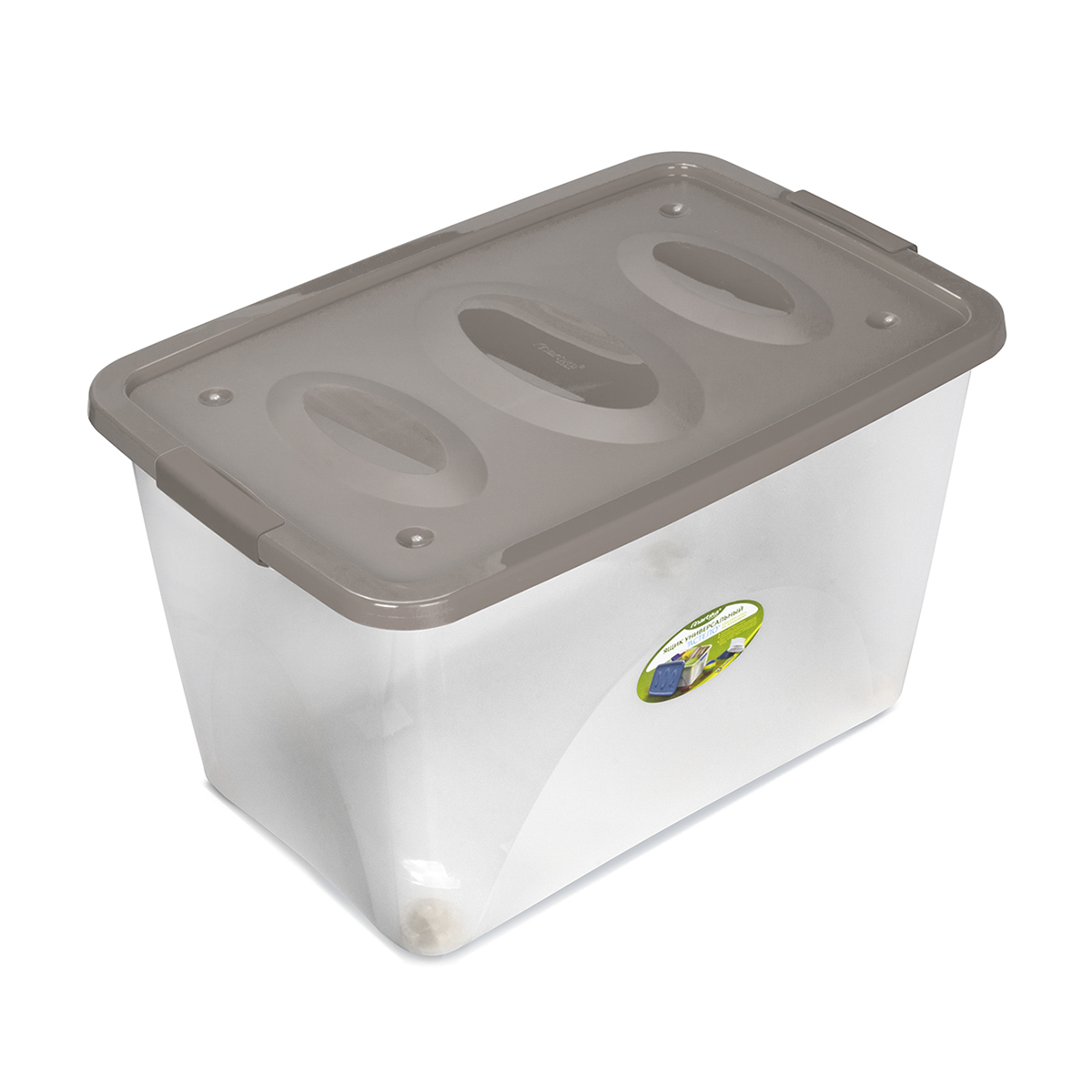 Ящик универс. "астело" 600*400*360 мм на колесах (коричнево-серый) (1/4) "мартика" с666ксер