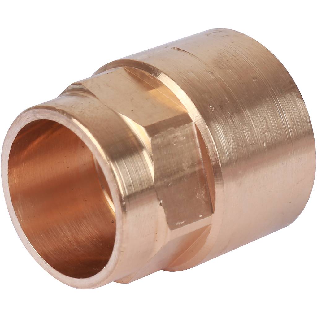 Муфта 22х3/4" переходная (ВР) под пайку с внутренней резьбой SANHA бронзовая 142702234