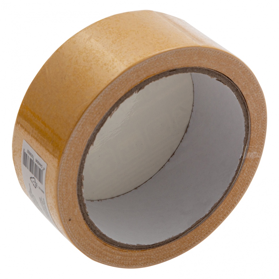 Лента клейкая двусторонняя, 38 мм х 10 м, на тканевой основе Сибртех (888105)