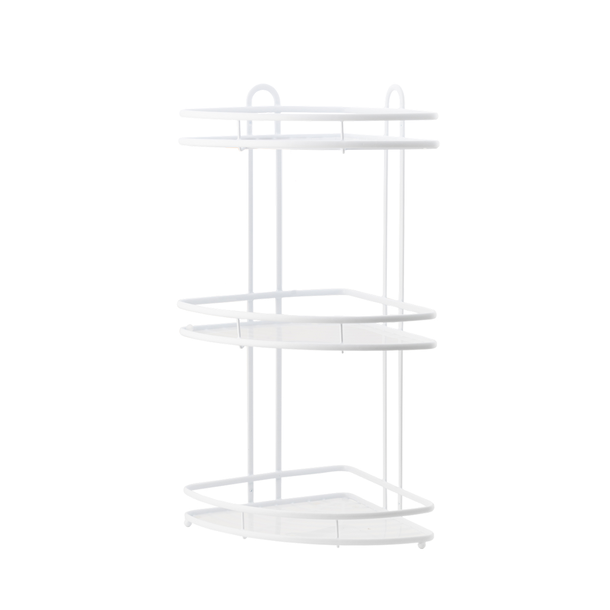 Полка для ванной угловая 3-х ярусная "termo" 27*27*60 см (белый) (1/8) "swensa" swr-1003-03-wht