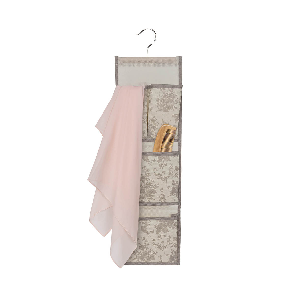 Органайзер для хранения "elegance" подвесной с крючком 18*60 см, 4 секции (1/64) "eg"