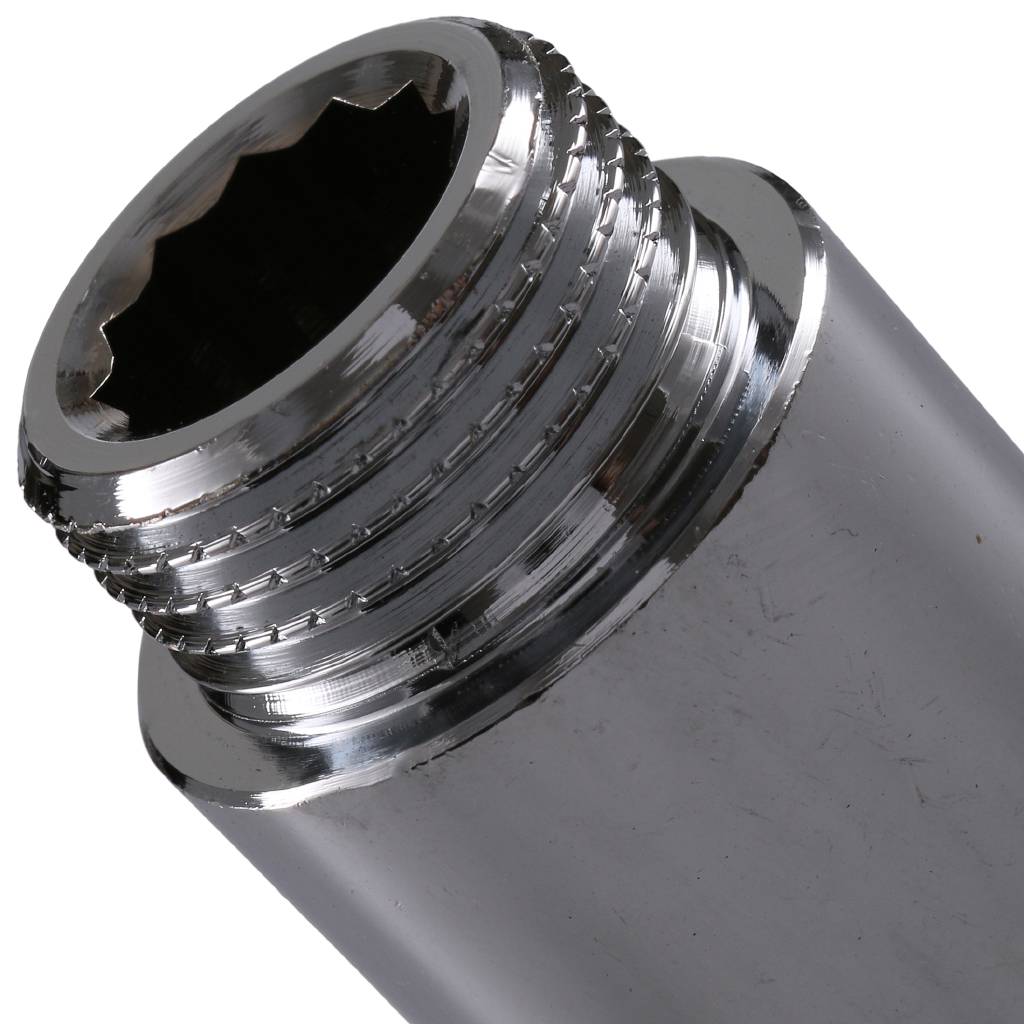 Удлинитель резьбовой 1/2" x 50 мм НР-ВР хромированный TIEMME