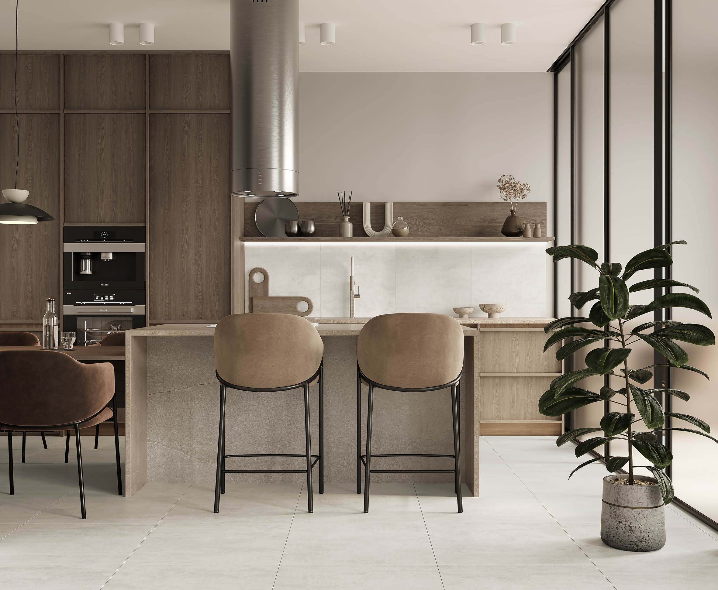 Flagman керамогранит серый 59,70x119,70