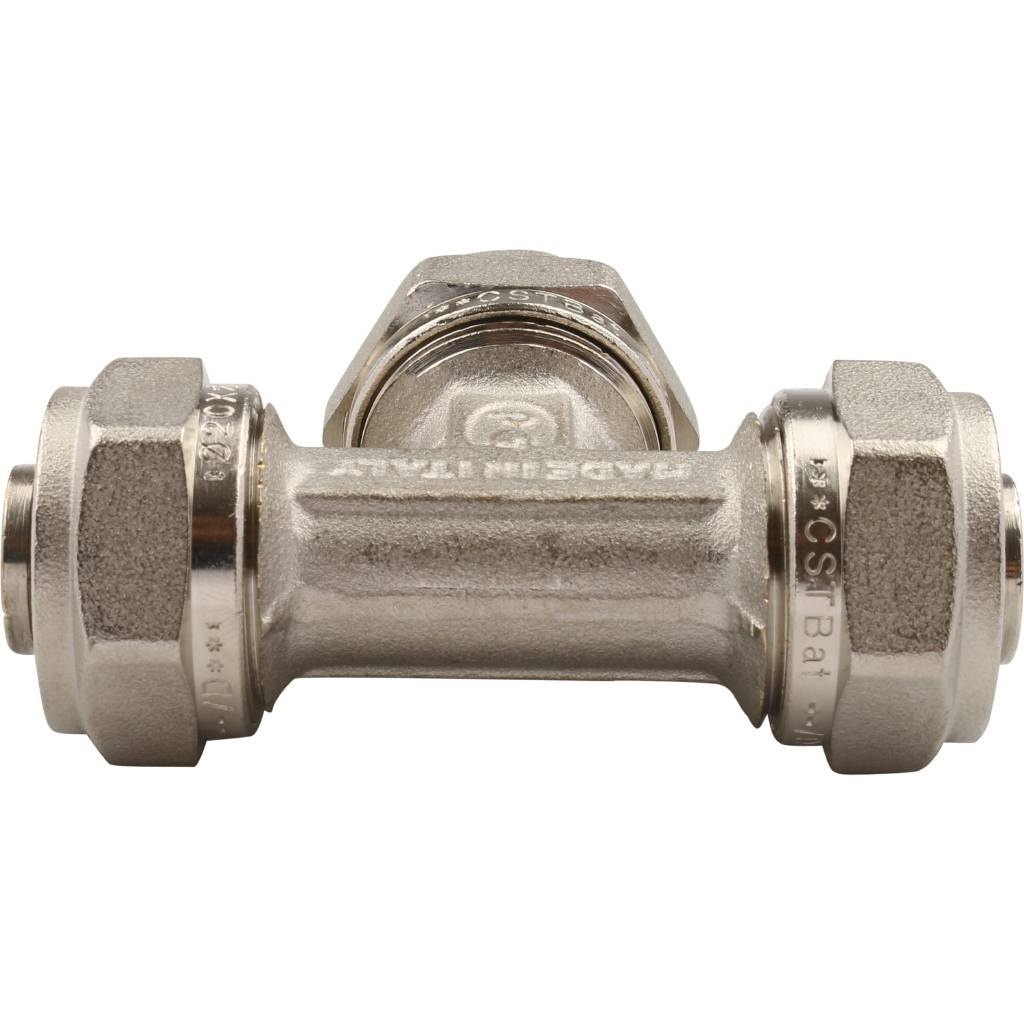 Тройник равнопроходной 20 x 20 x 20 обжимной TIEMME для металлопласта