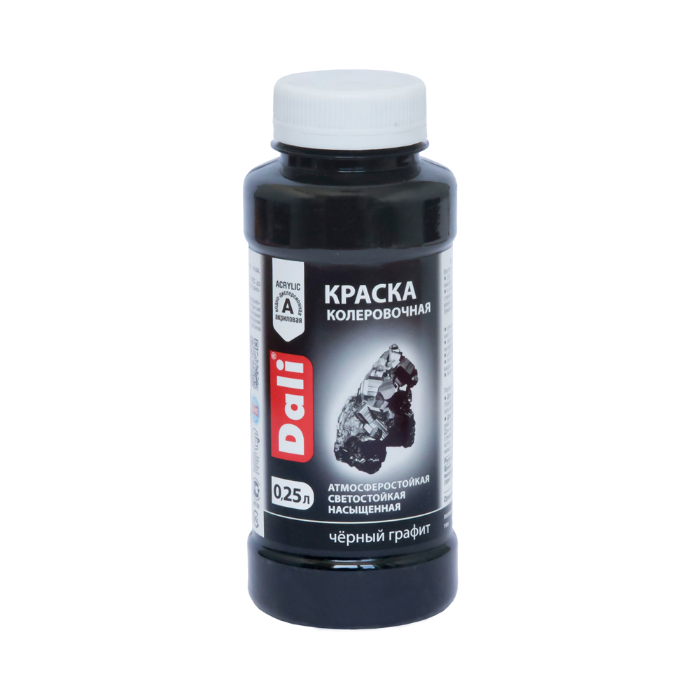 Колер "dali" черный графит  0,25 л (12) "рогнеда"
