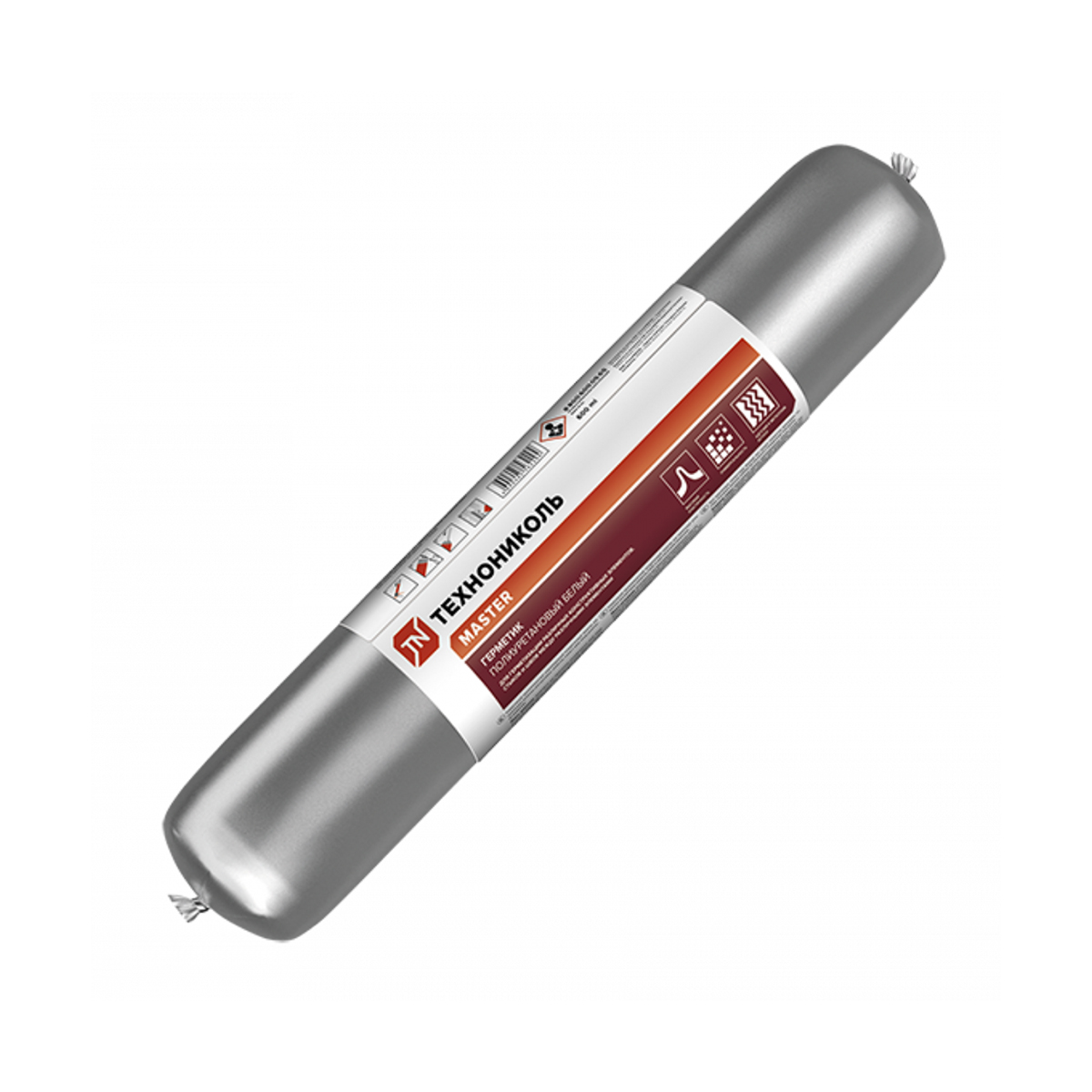 Герметик полиуретановый "master" 600 мл белый "технониколь" (12)