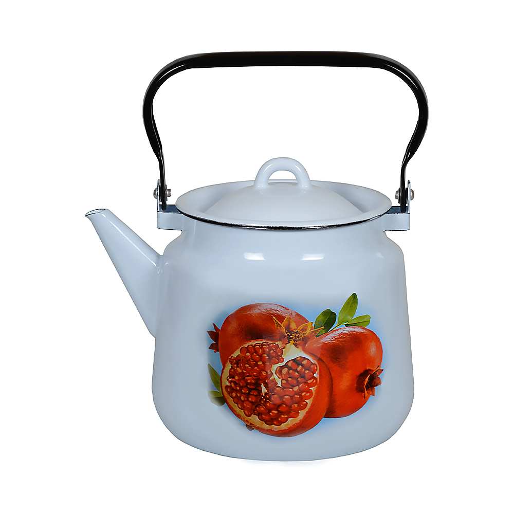 Чайник эмалиров. декор. 3,5 л (1/4) "стальэмаль"  1с26с