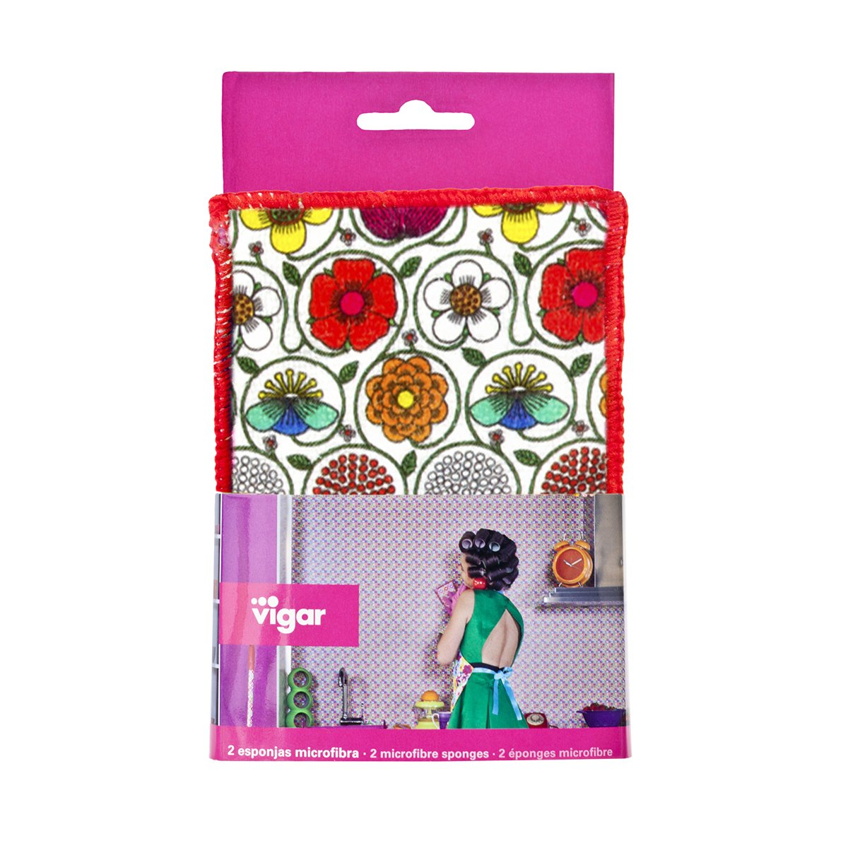 Губки для посуды "frida" 2 шт. (1/12) "vigar" 6165