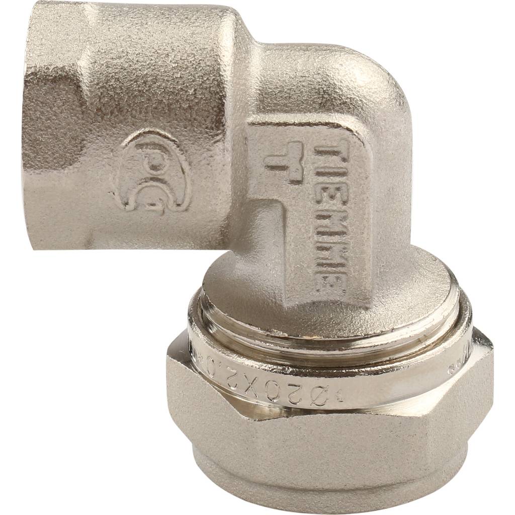 Угол переходной 20 х 1/2'' ВР обжим TIEMME для металлопластиковых труб