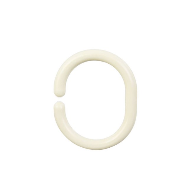 Кольца для штор в ванную набор 12 шт. (белые) (1/60) "виолет"