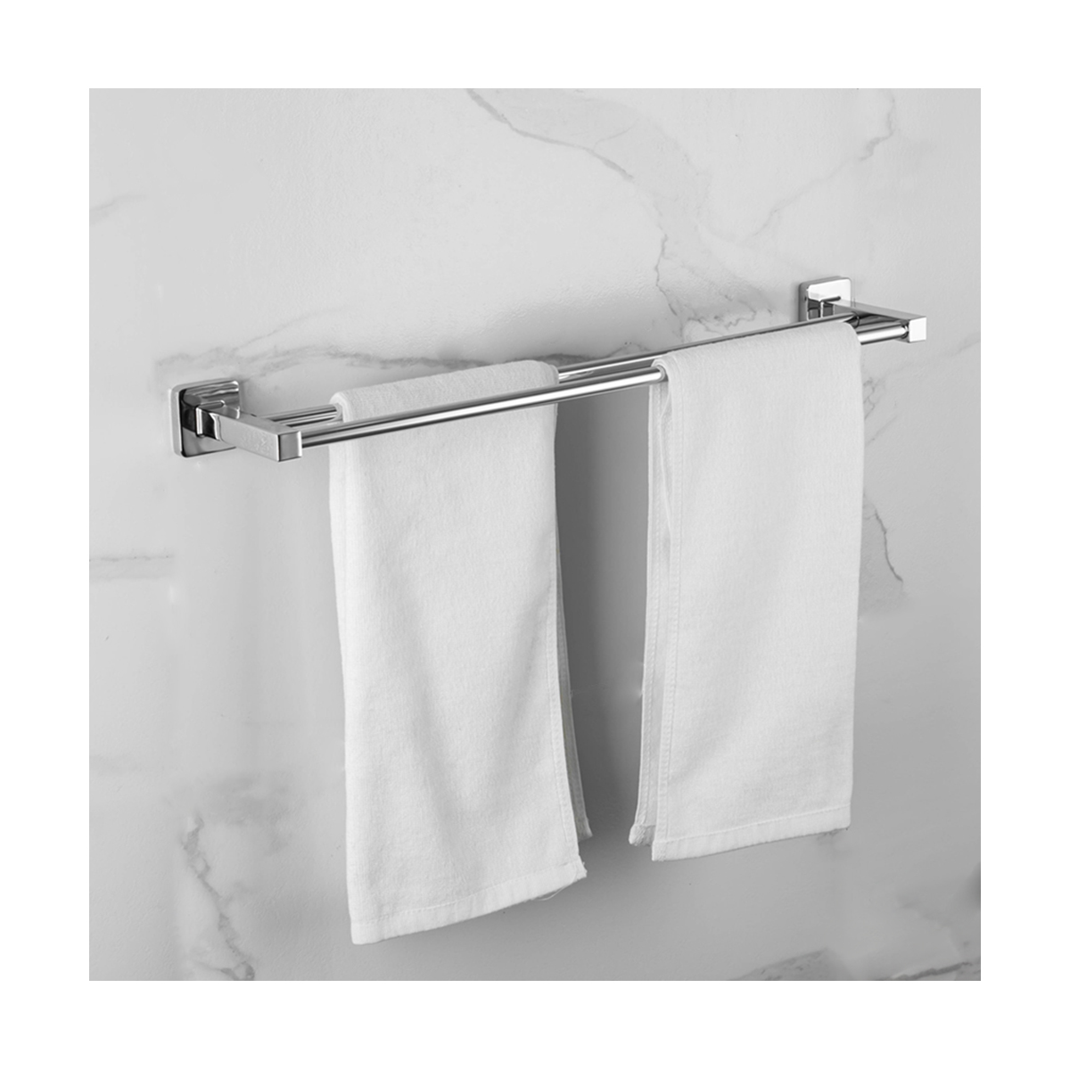 Полотенцедержатель двойной r15009 (нерж.сталь), хром (1/10/30) "frud"