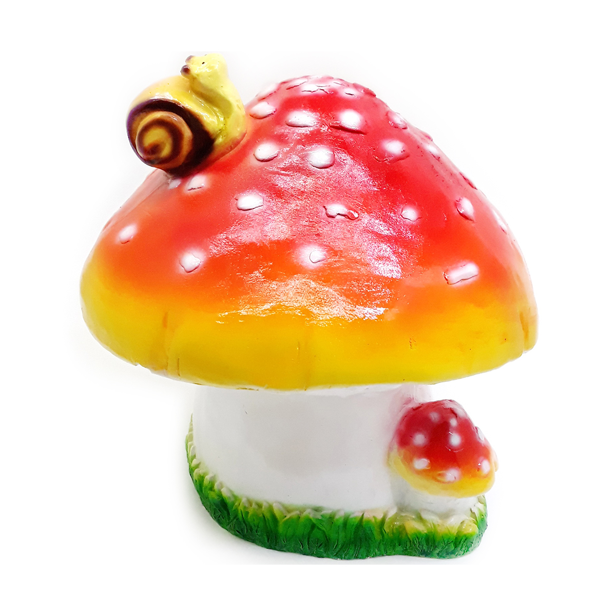 Фигурка садовая "гриб с улиткой" 240*290 мм "гарденвилл"