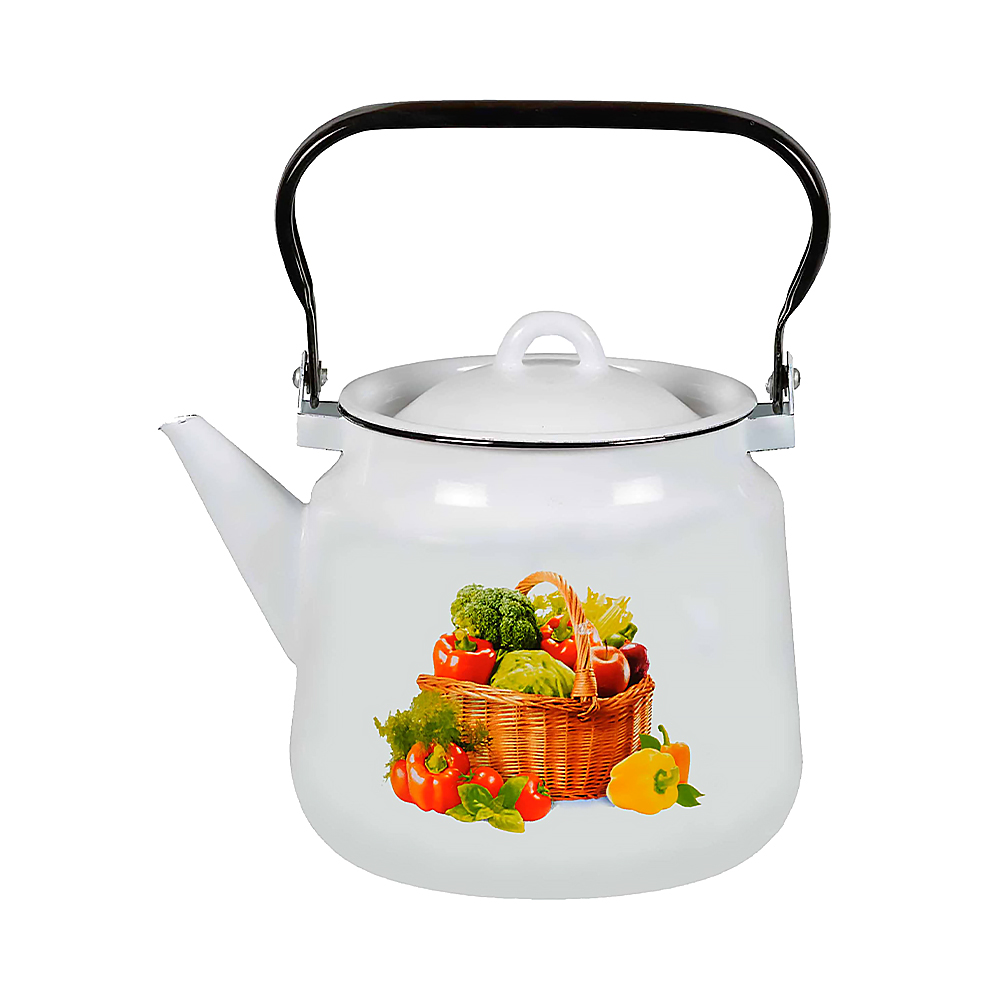 Чайник эмалиров. декор. 3,5 л (1/4) "стальэмаль"  1с26с