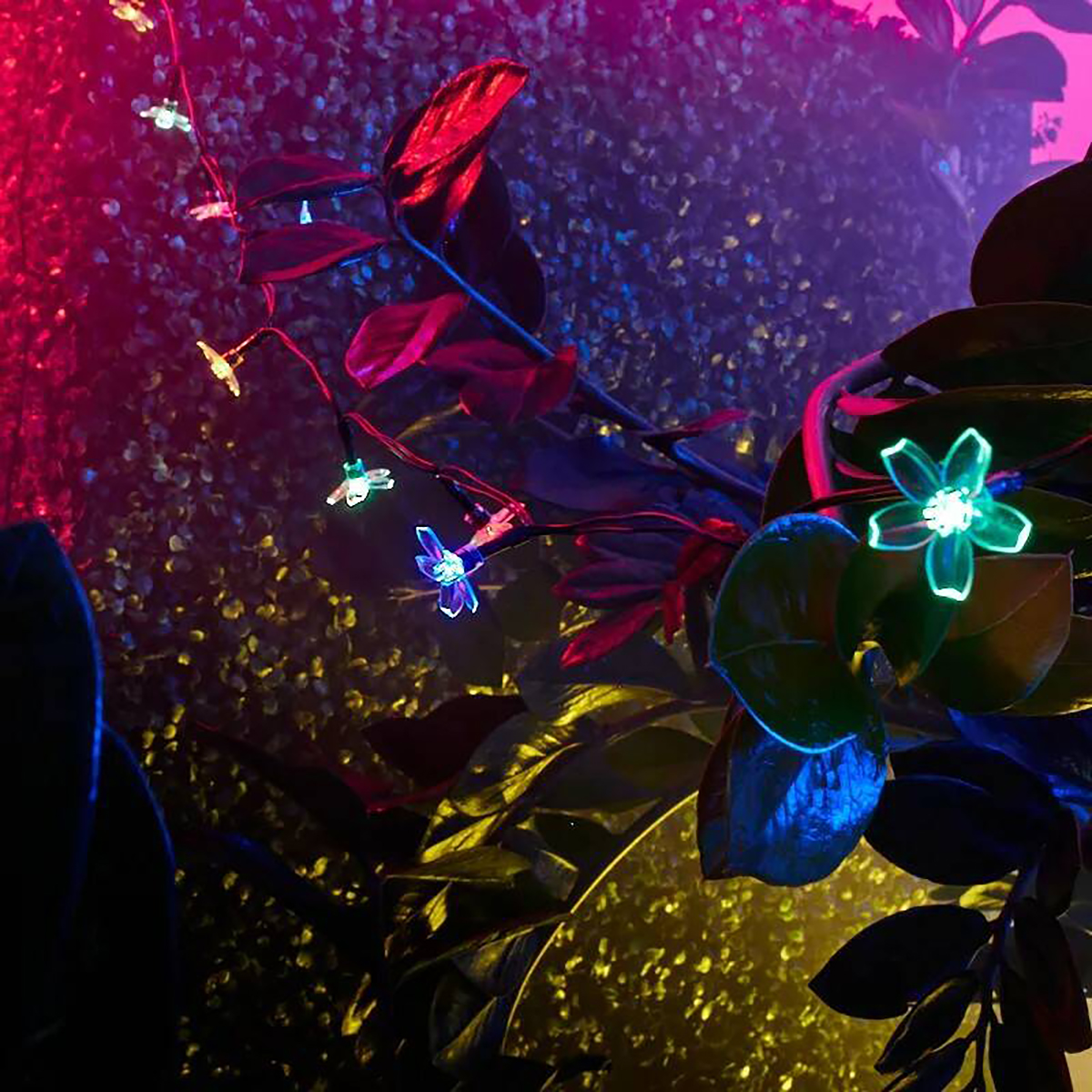 Гирлянда садовая (led) "ночной букет" ip65  4 м, солнеч. батарея (1/12) "lamper" 602-270