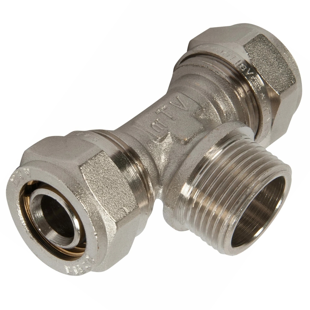 Тройник с переходом на наружную резьбу 20 мм х 3/4" VALTEC