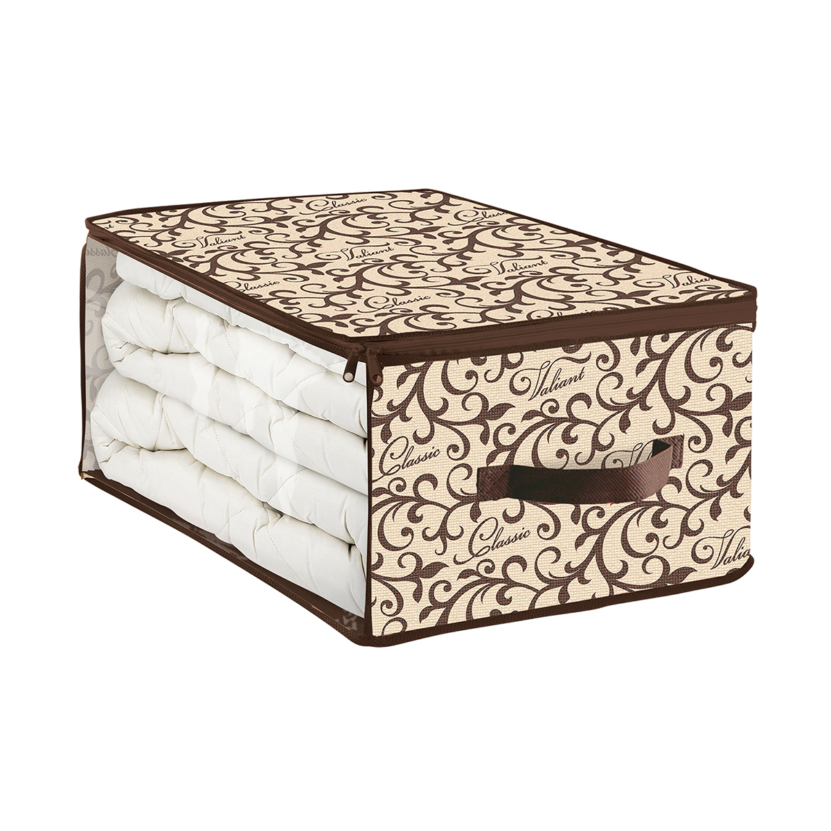 Кофр для хранения "classic" 35*30*20 см с застёжкой-молнией (1/24) "valiant" cl-cb-s