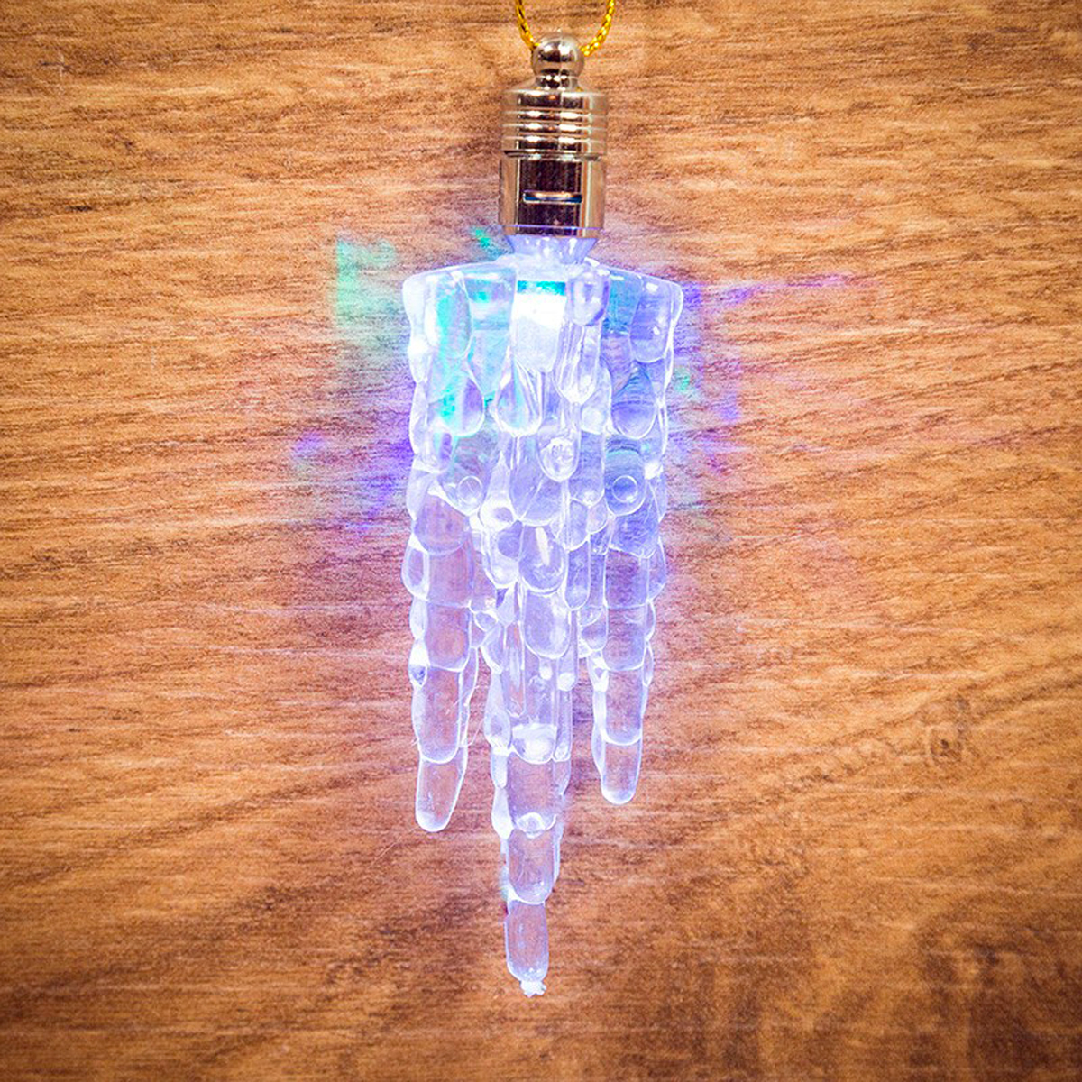 Фигурка светодиод. "сосулька" 10*3 см, разноцв.  (1/960) "neon-night" 501-093