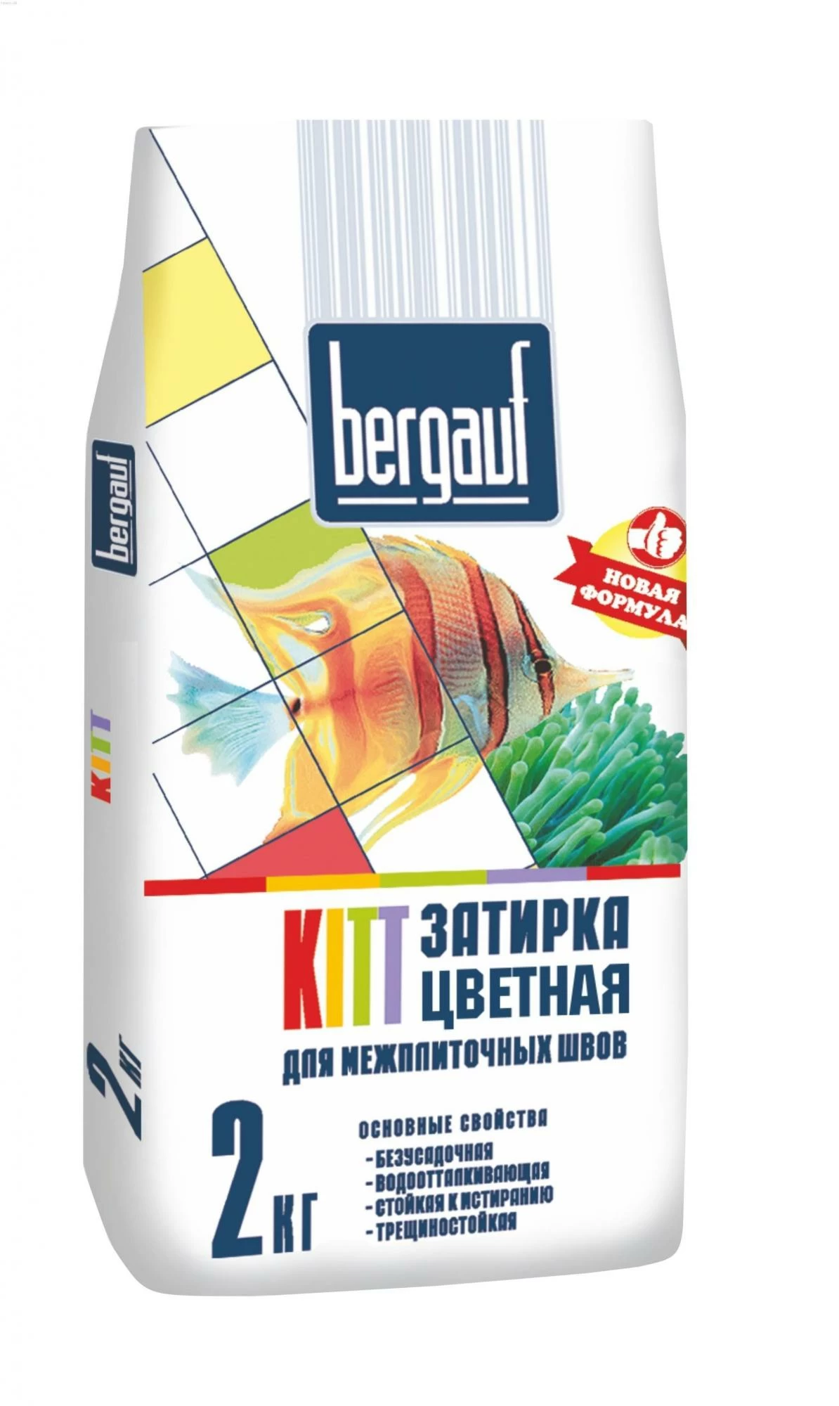 Затирка Bergauf Kitt, бежевый, 2 кг