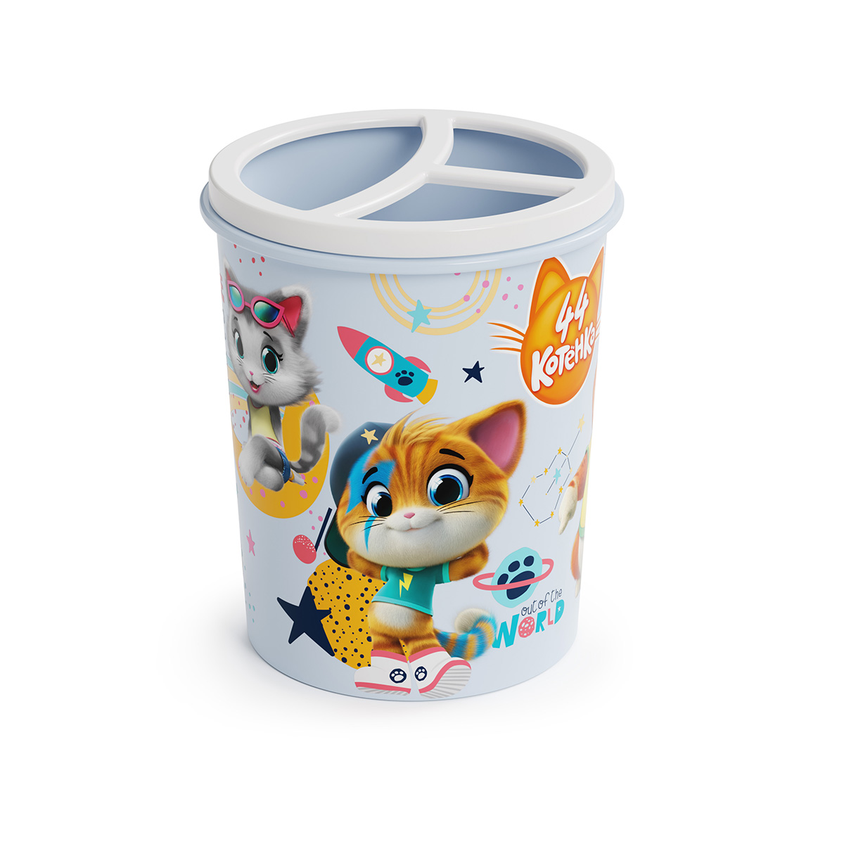 Подставка для карандашей "44 котёнка" 0,7 л (1/22) "альтернатива"  м7659