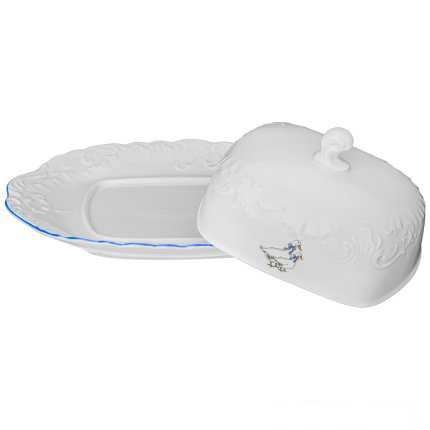 Масленка "rococo" гуси (1/12) "cmielow" omd666-рококо-32