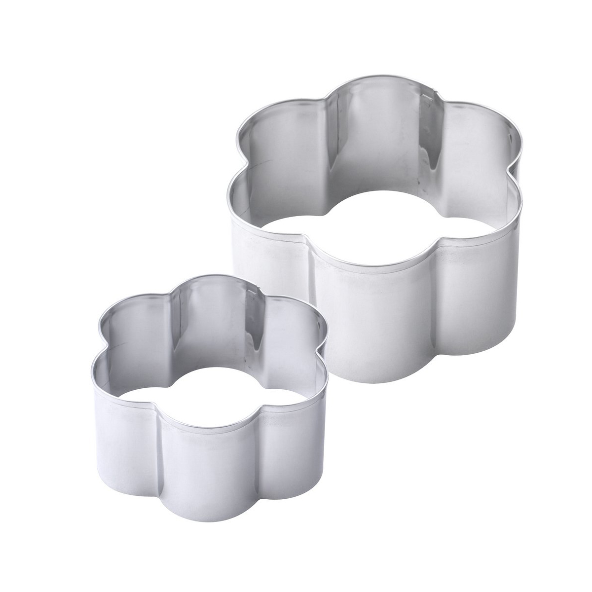 Формы кулинарные "цветы" нержав. набор 2 шт. (1/12/144) "мультидом" an8-12