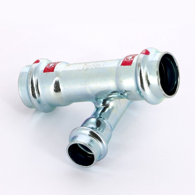 Крестовина пресс 22x15 оцинкованная сталь Prestabo VIEGA