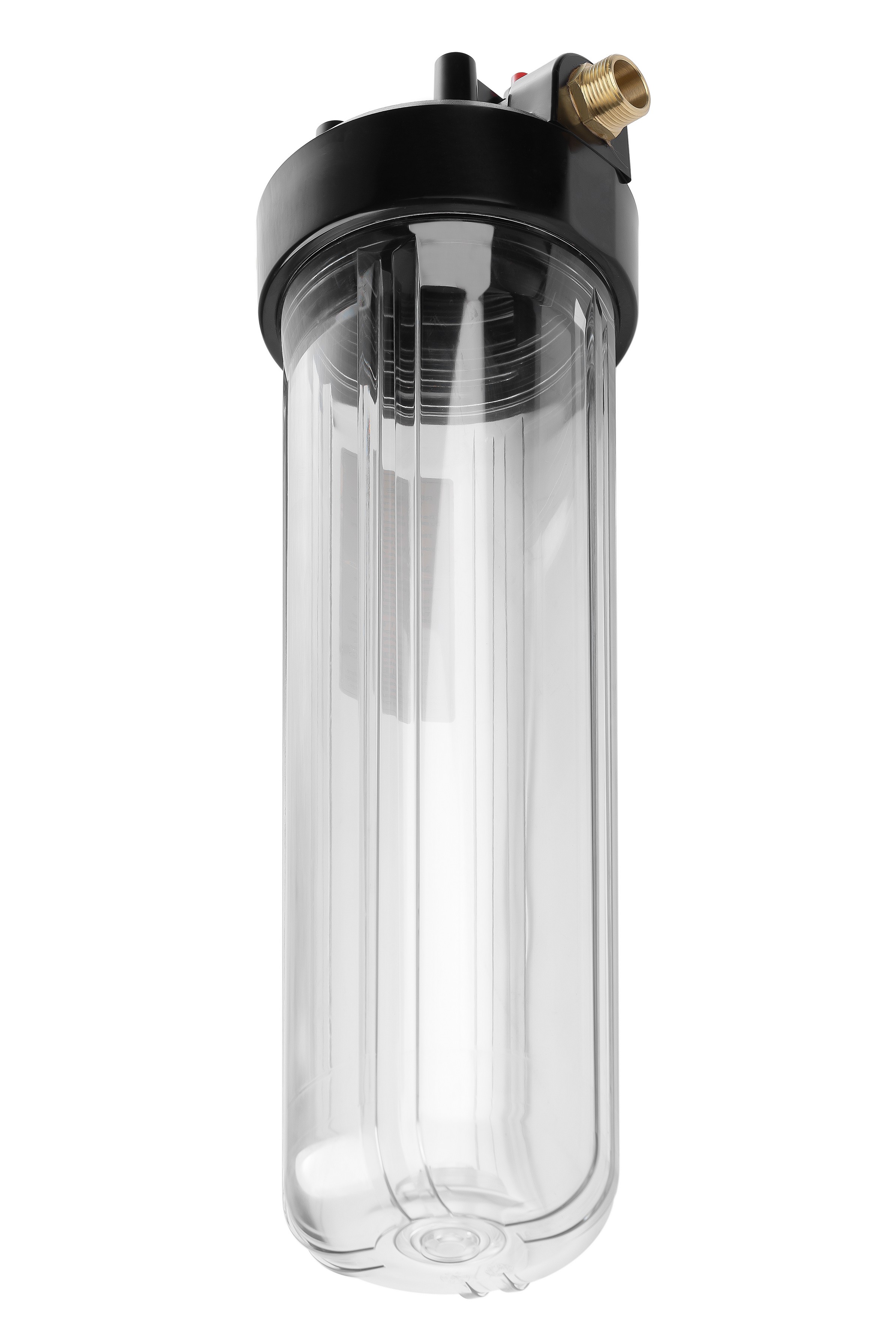 Корпус ГЕЙЗЕР 1" под картридж 20" Big Blue прозрачный для холодной воды, лат. ниппели