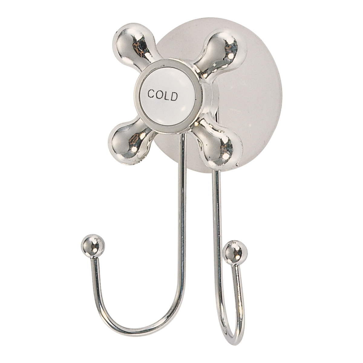 Крючок на присоске двойной хром. (1/24) "рыжий кот" spot-bh-01