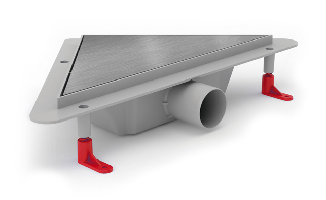 Угловой трап для душа с решеткой KLASSIK матовый, D50 MS-KM MIANO