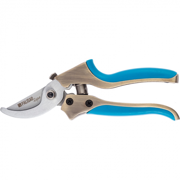 Секатор прямого реза, 205 мм, металлические обрезиненные рукоятки, Luxe, Palisad (60482)