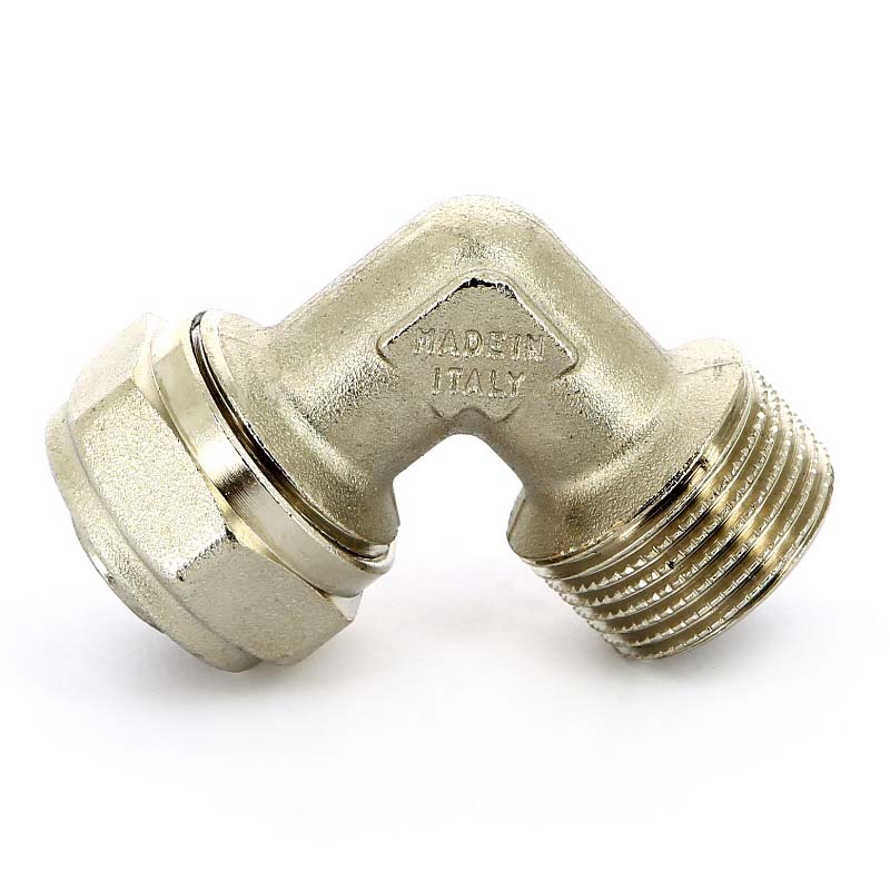 Угол обжимной НР 20 х 3/4" 90° UNI-FITT для м/п труб