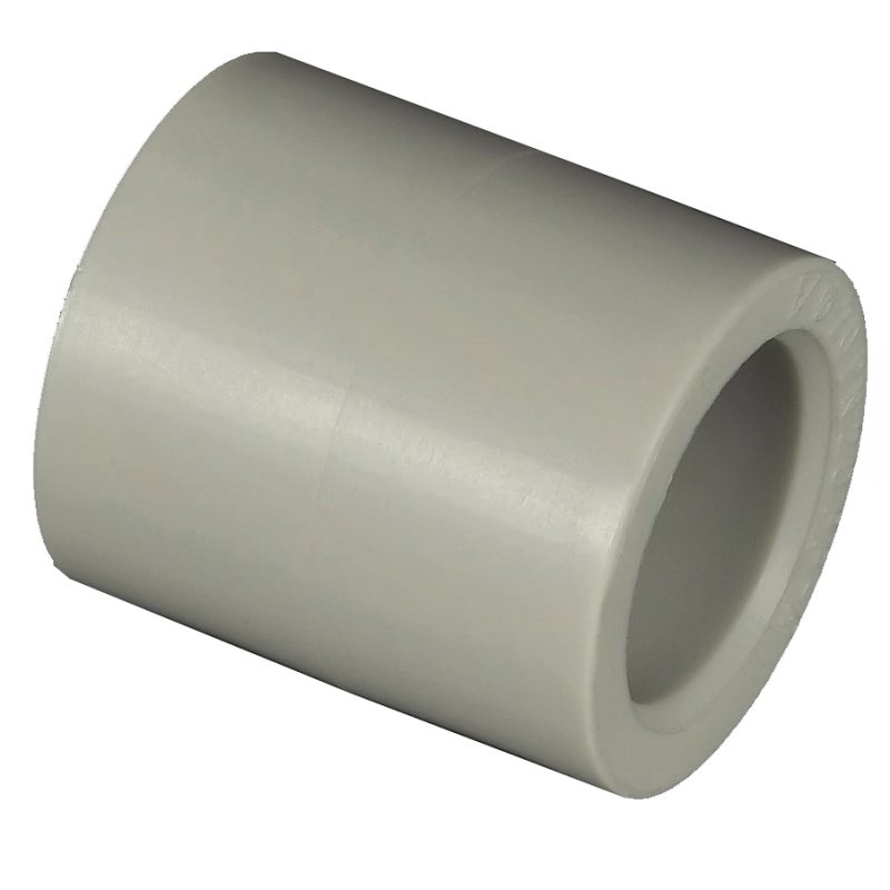 Муфта равнопроходная 16 мм под пайку PP-R FV-PLAST серый