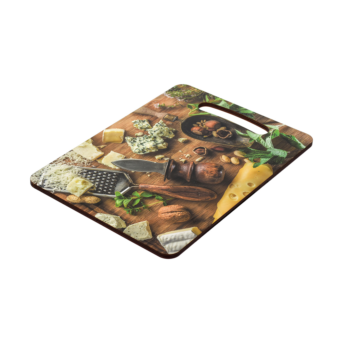 Доска разделочная дерев. 29*21 см "сырная тарелка" (1/22) "marmiton" 17368