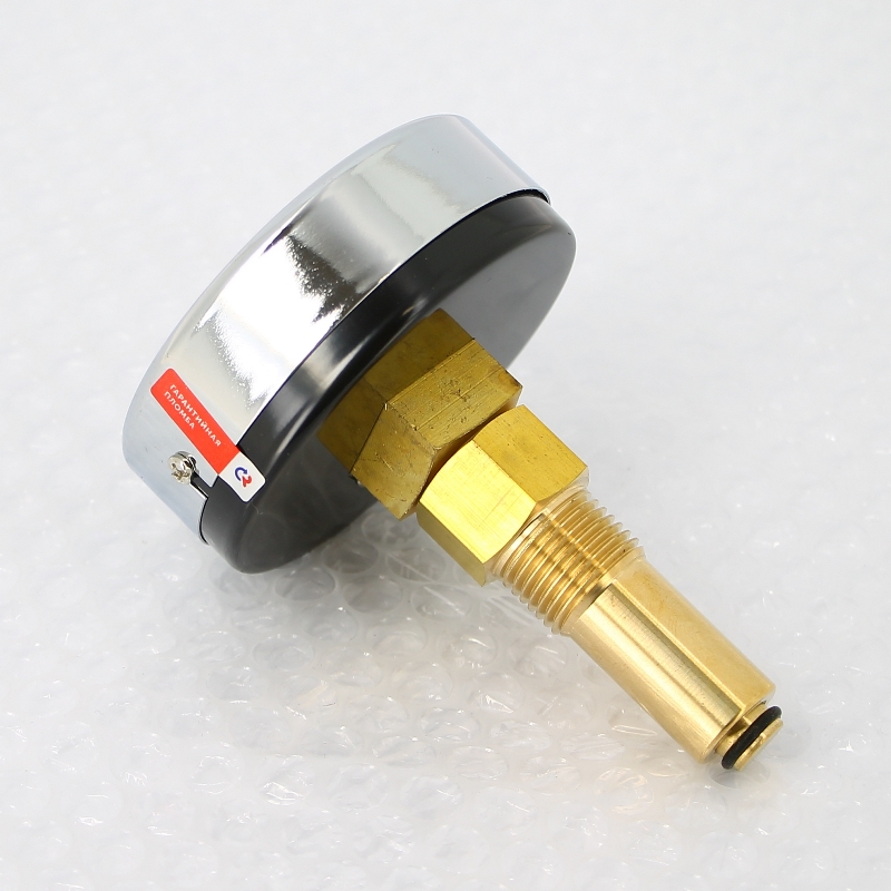 Термоманометр аксиальный d=80 мм, до 10 бар, до 120'С РОСМА ТМТБ- 31Т.1