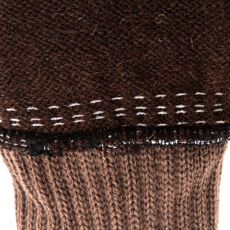 Перчатки трикотажные, двойные, полушерстяные, с ПВХ покрытием, Сибртех (68634)